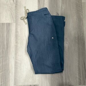 FIGS Yola Bottoms Heather Denim XS
